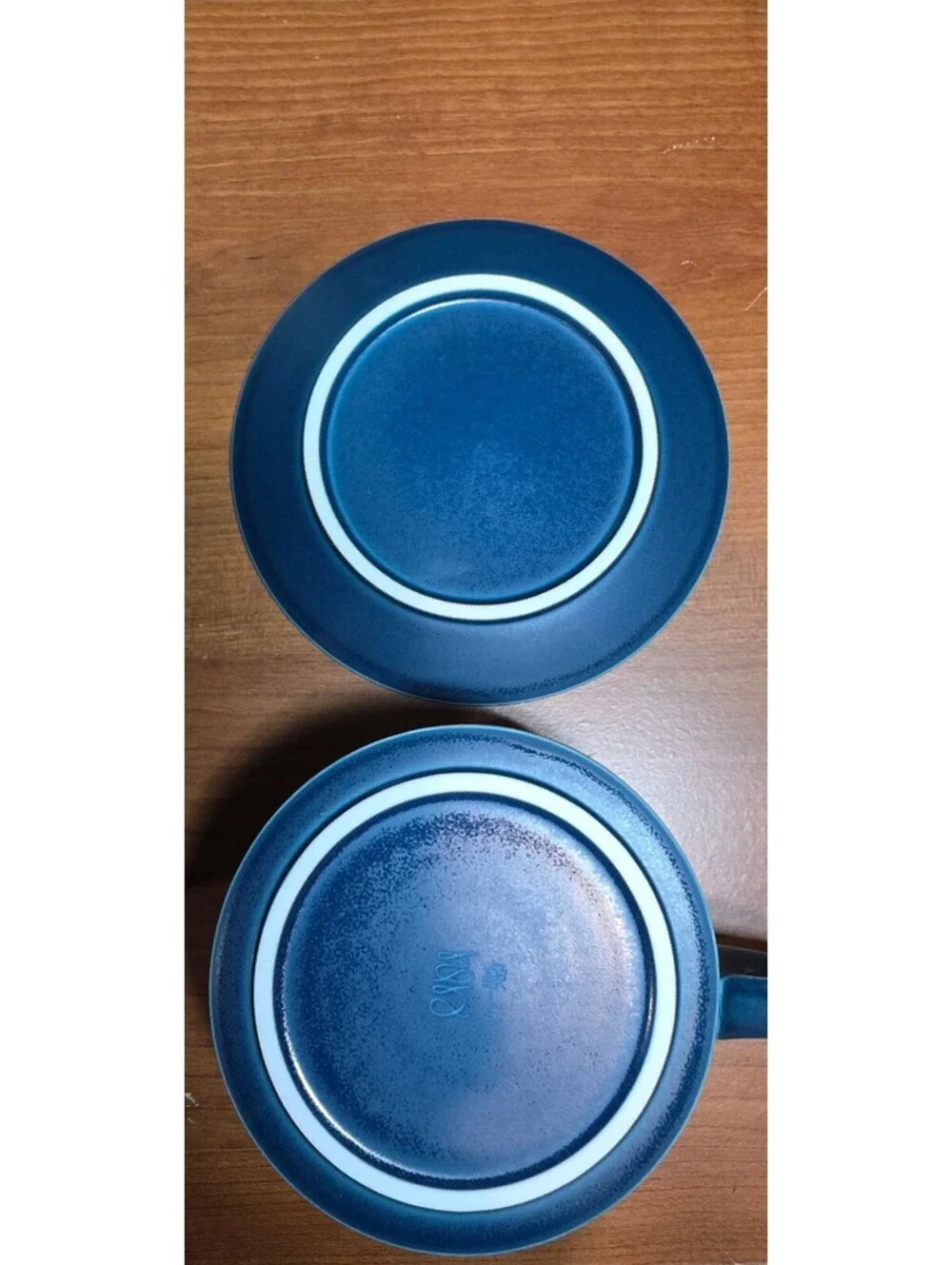 NIB Ceramic Coffee Mug Set with Saucers, 7.44 OZ, Brand:JDCervita